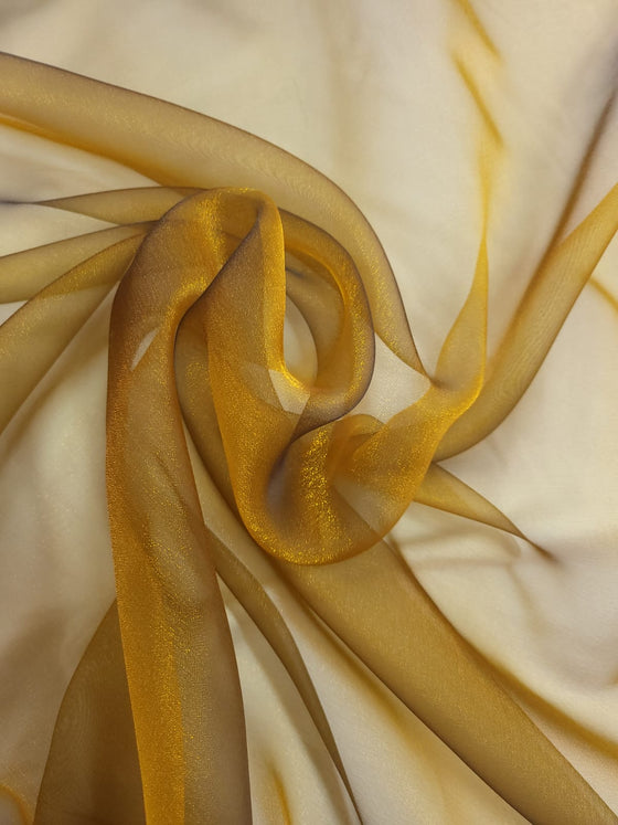 Dark Gold Crystal Organza