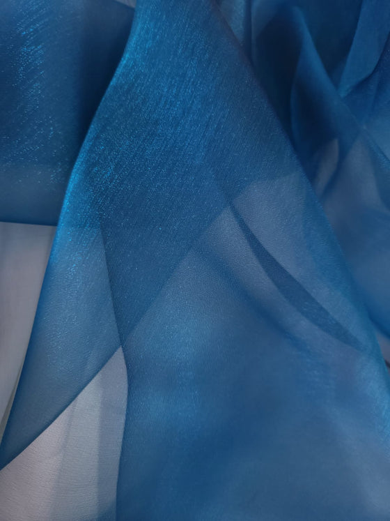 Sapphire Blue Crystal Organza