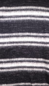 Black/White Stripe Recycled Mohair Wool