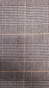 Black/White/Yellow Tartan Recycled Italian Wool Mix