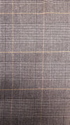 Black/White/Yellow Tartan Recycled Italian Wool Mix