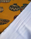 Mustard Pots & Baskets Poly Jersey
