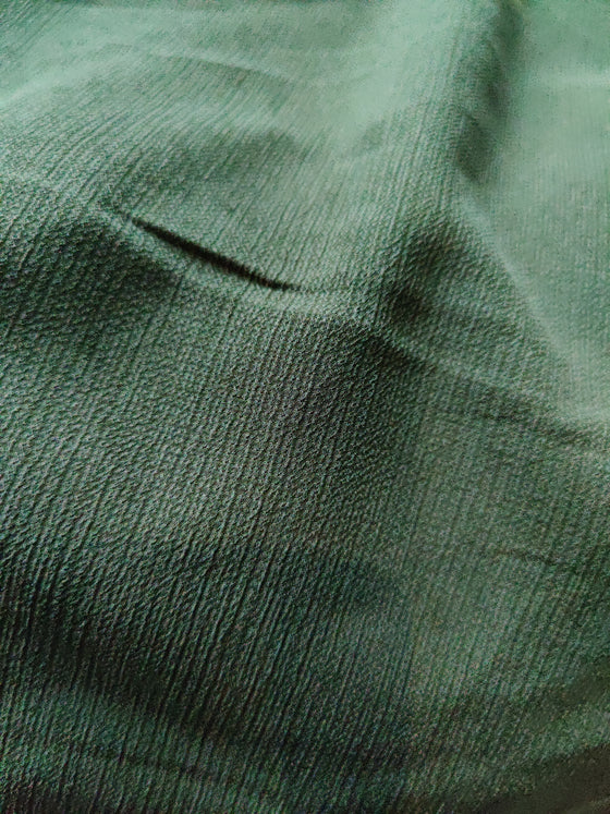 Deep Sage Green Poly Crepe
