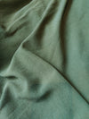 Deep Sage Green Poly Crepe