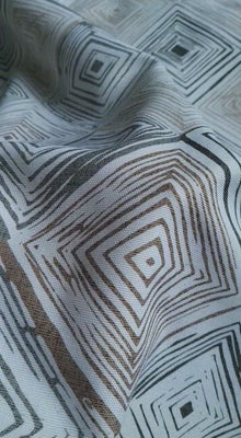  Greige Mosaic 100% Cotton