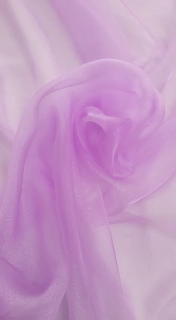 Lilac Crystal Organza