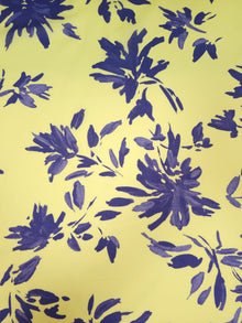  Yellow/Blue Floral Cotton Voile