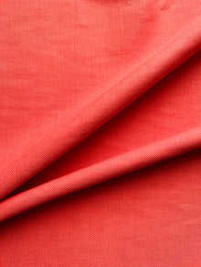  Orangey Red Heavy Coating Cotton Linen
